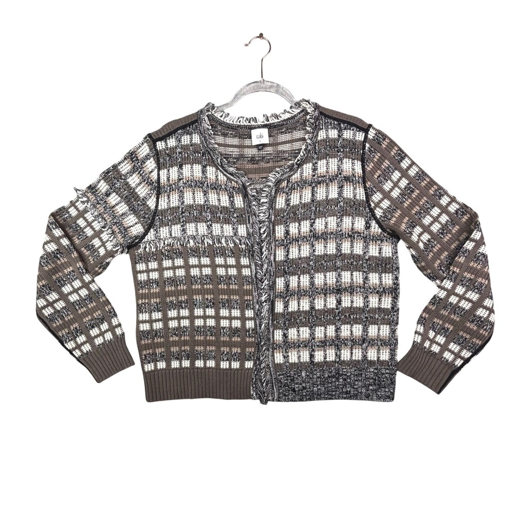 CAbi Cropped Knit Cardigan Sweater Women's‎ Large